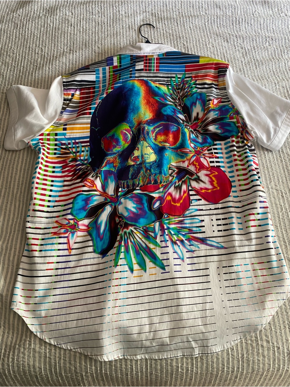 Robert Graham Floral / Skull Mens Large